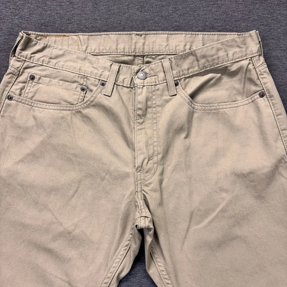 Levi's 559 Jeans Mens 33x32  Straight‎ Leg Beige Denim Streetwear Red Tab Work